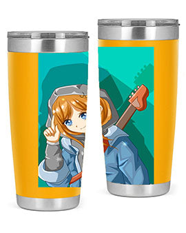 Swag and cute girl with a guitar 50#- anime- Tumbler
