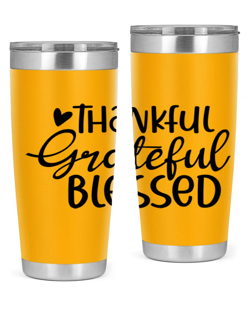 Thankful Grateful Blessed 605#- fall- Tumbler