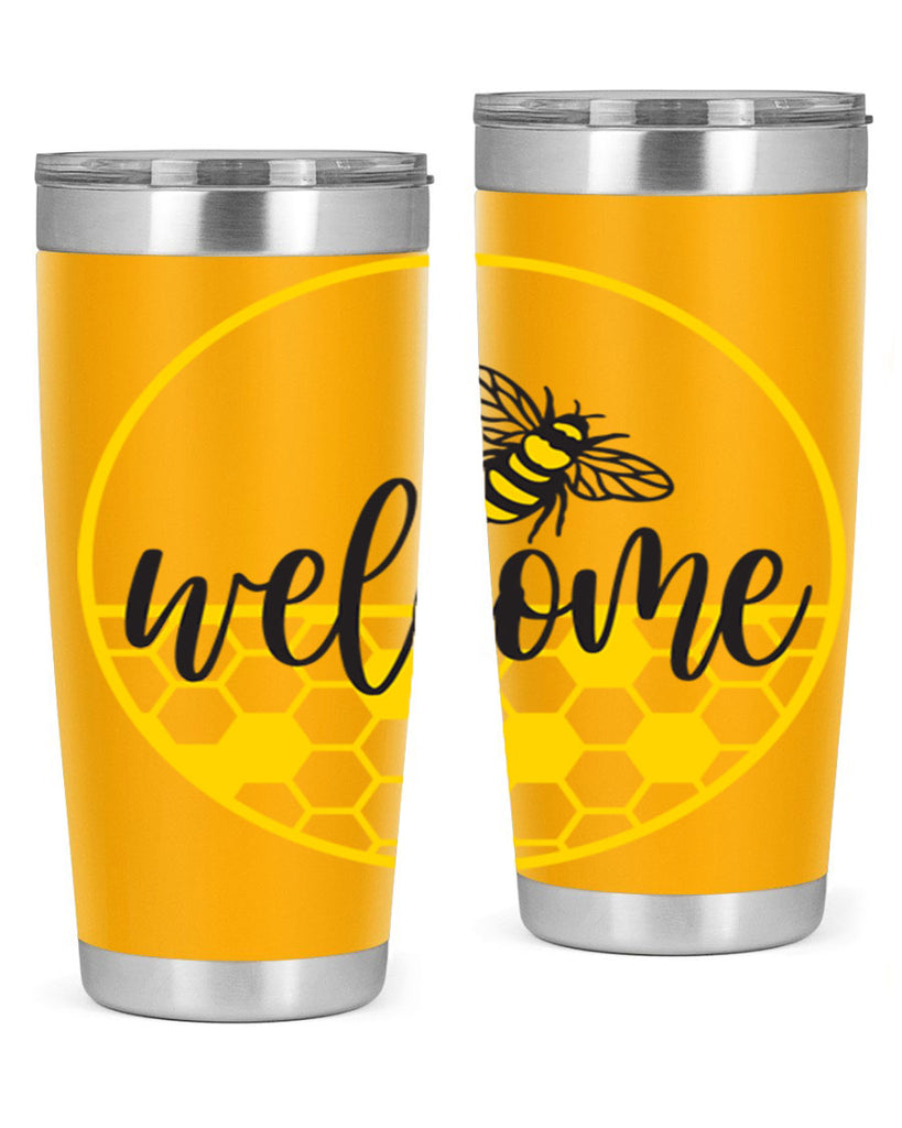 Welcome Bee and hive567#- spring- Tumbler