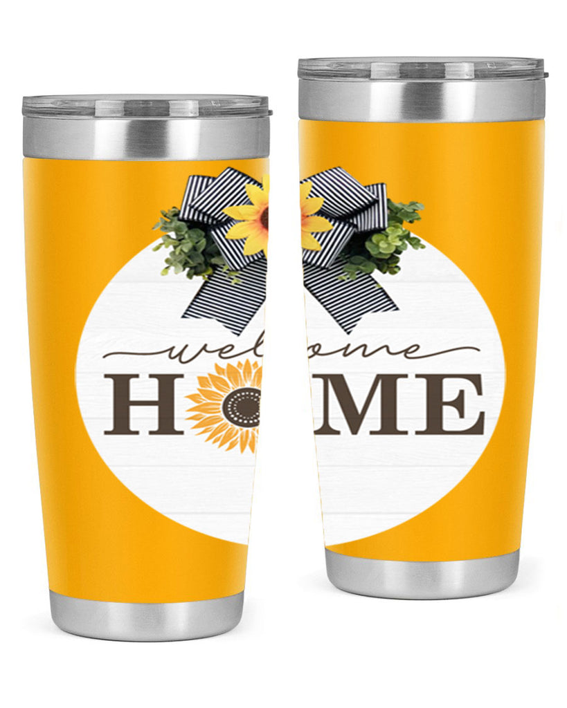 Welcome Home sunflower Mockup572#- spring- Tumbler