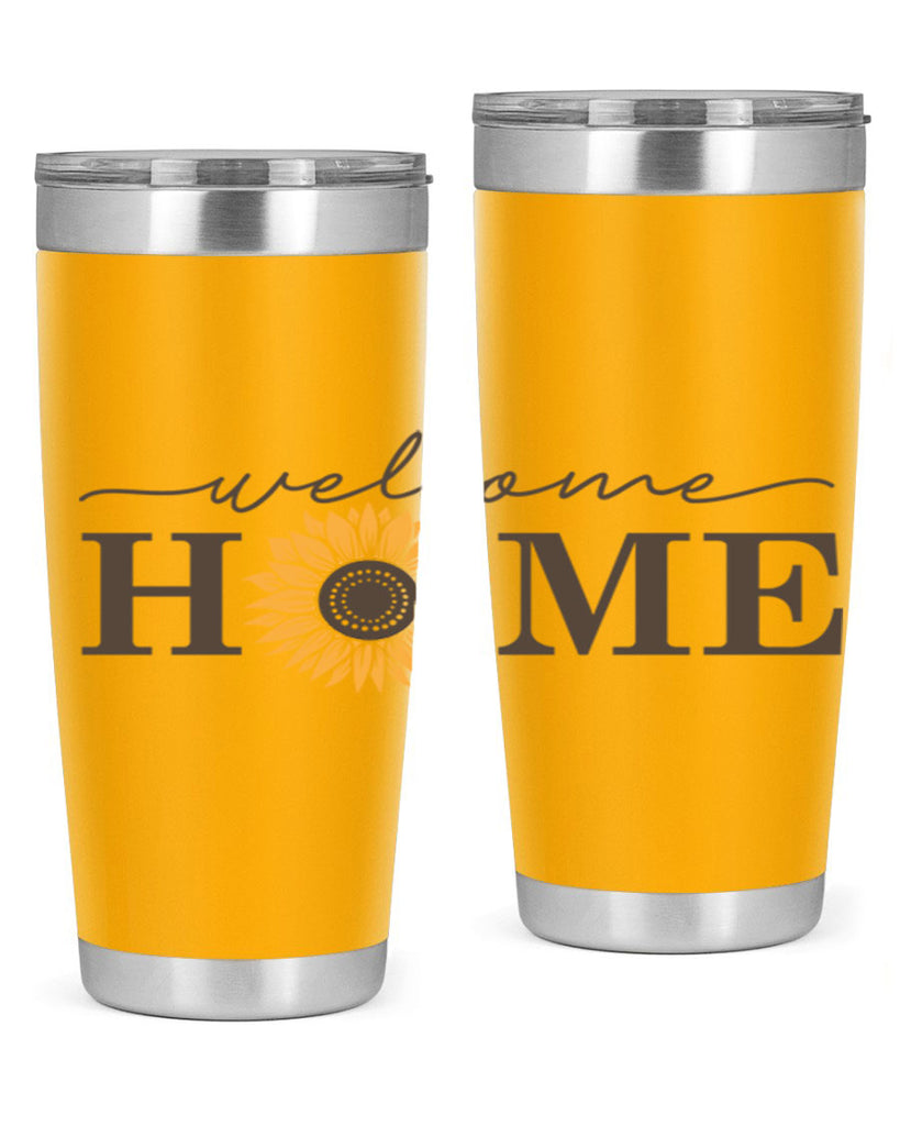 Welcome Home sunflower573#- spring- Tumbler