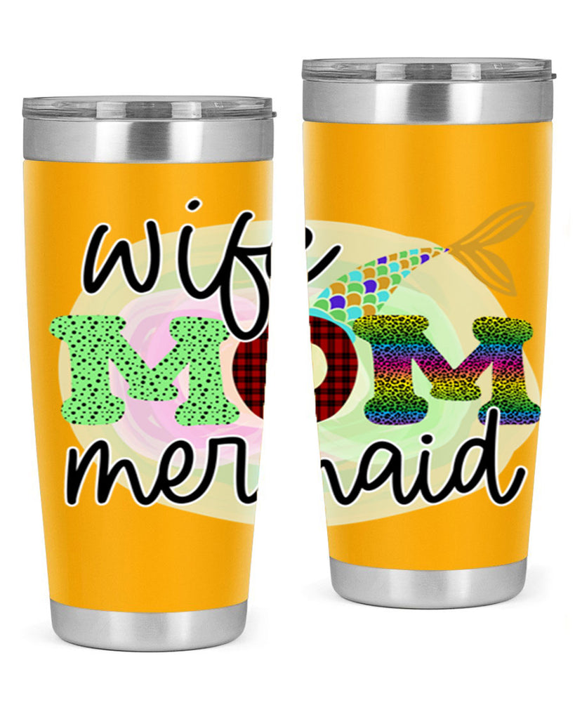 Wife Mom Mermaid 674#- mermaid- Tumbler