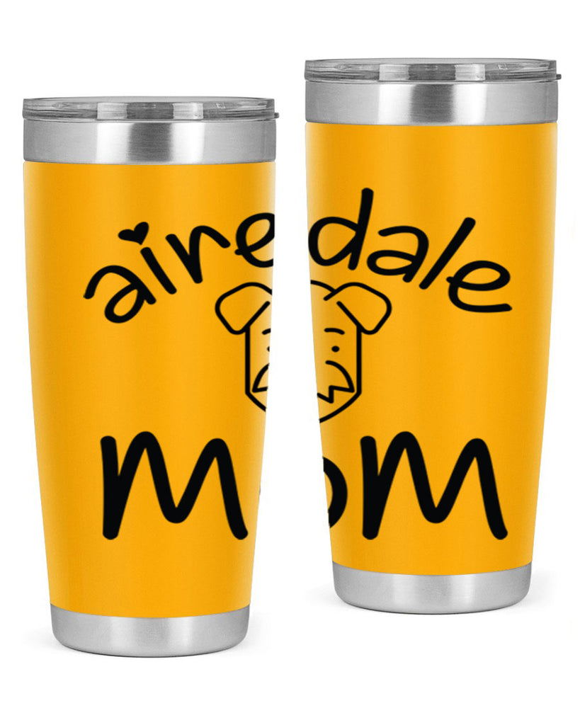 airedale mom 224#- mom- Tumbler