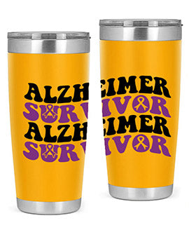 alzheimer survivor 9#- alzheimers- Tumbler