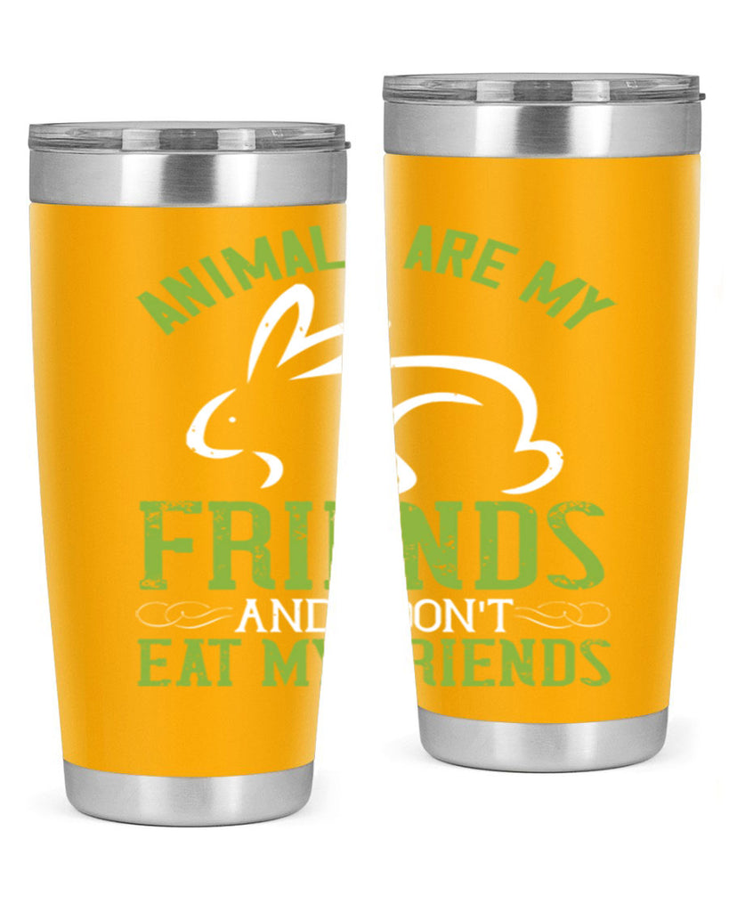 animals are my friends and i dont eat my friendss 104#- vegan- Tumbler