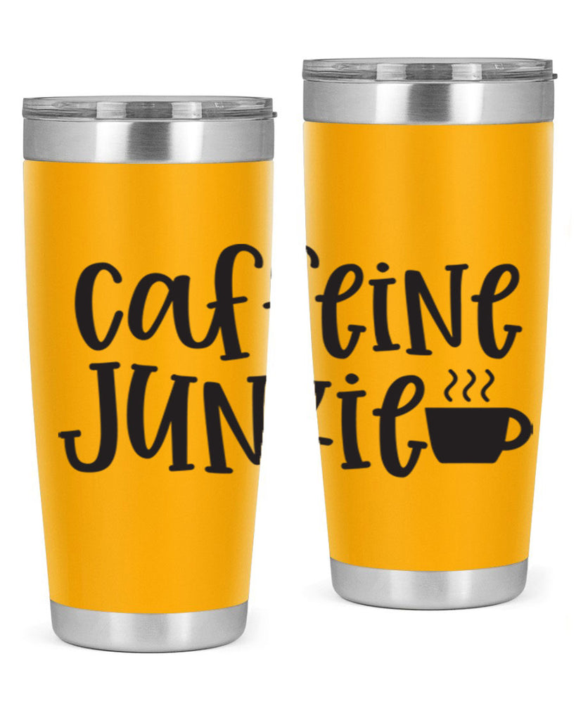 caffeine junkie 412#- mom- Tumbler