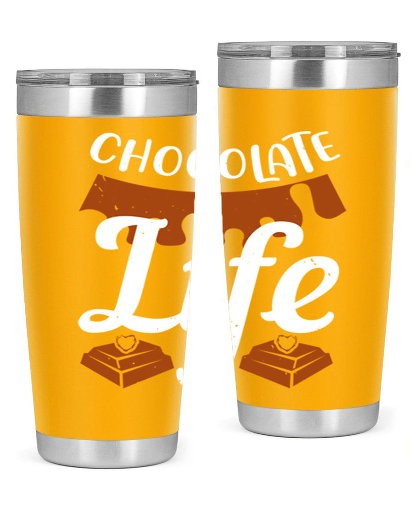 chocolate life 45#- chocolate- Tumbler