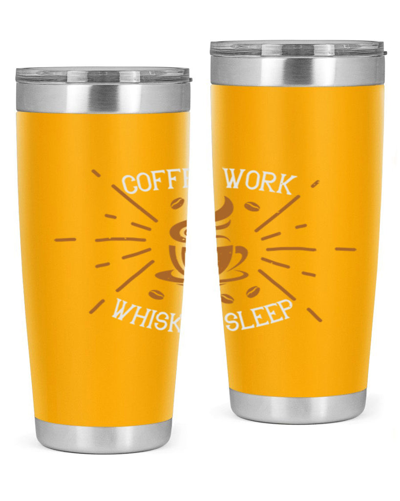 coffee work whiskey sleep 275#- coffee- Tumbler