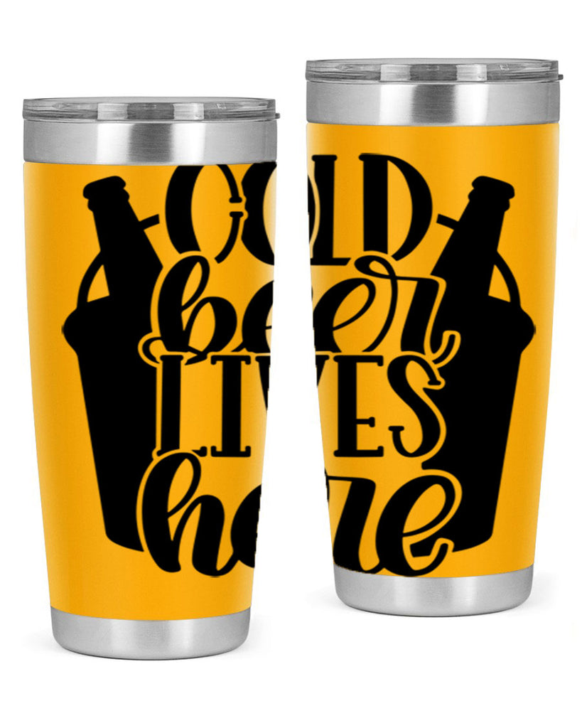 cold beer lives here 43#- beer- Tumbler