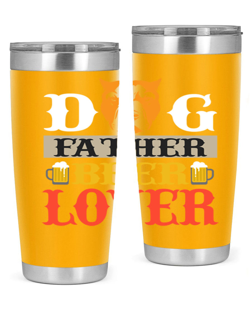 dog father beer lover 116#- beer- Tumbler