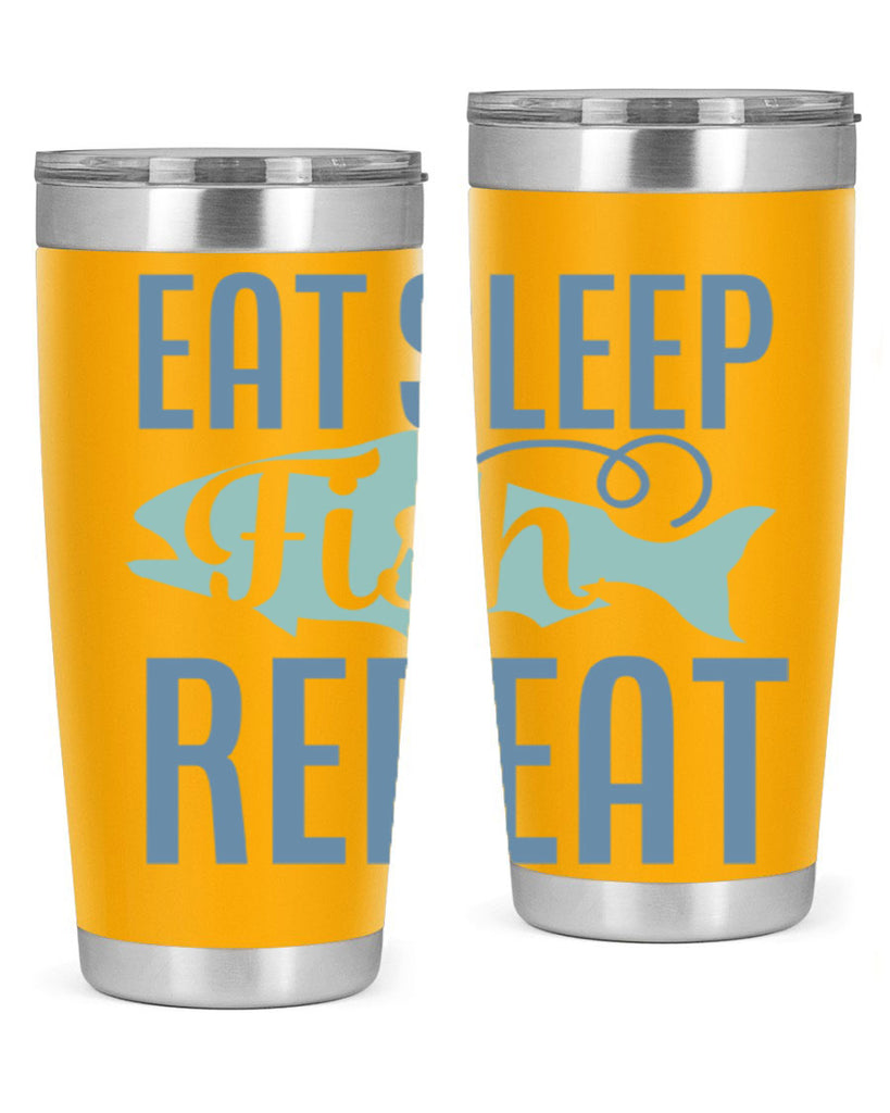 eat sleep fish repeat 222#- fishing- Tumbler