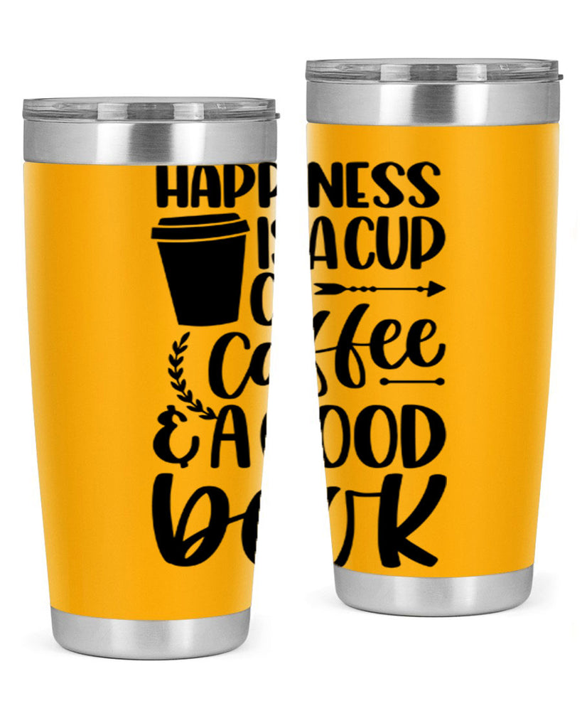 happiness is a cup of coffee 39#- reading- Tumbler