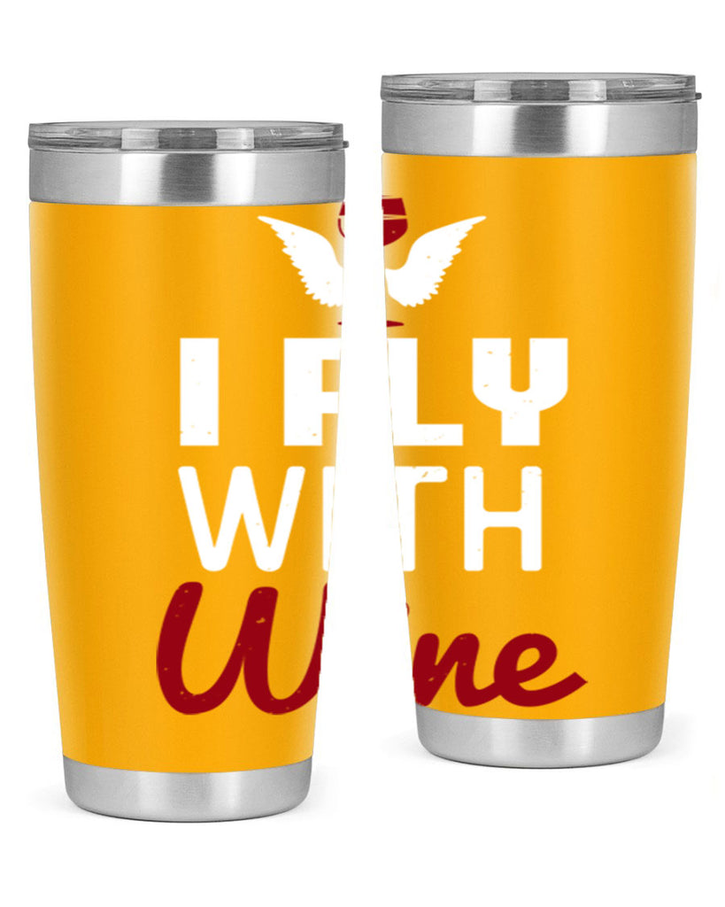 i fly with wine 212#- wine- Tumbler