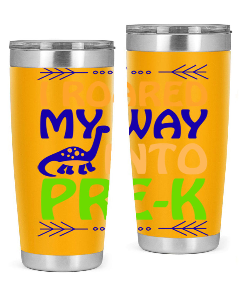 i roared my way into prek 20#- mardi gras- Tumbler