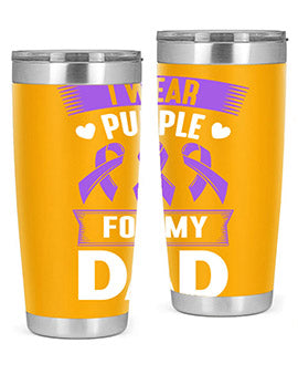 i wear purple for my 186#- alzheimers- Tumbler