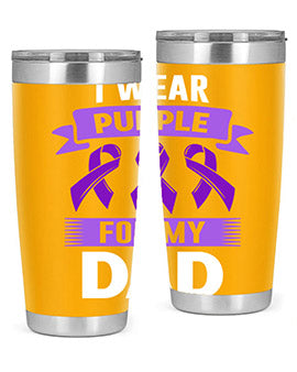 i wear purple for my 187#- alzheimers- Tumbler