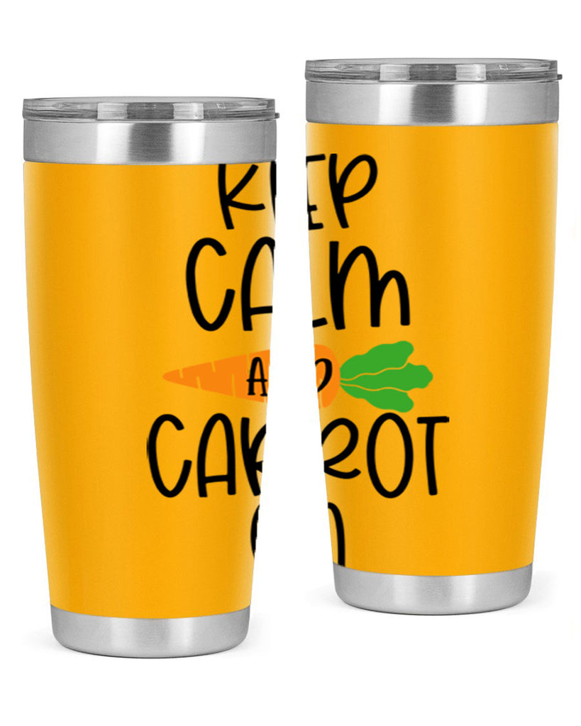 keep calm and carrot on 18#- easter- Tumbler