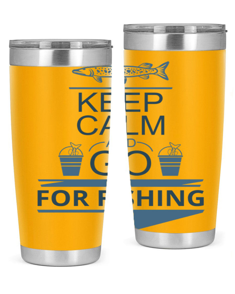 keep calm and go 67#- fishing- Tumbler