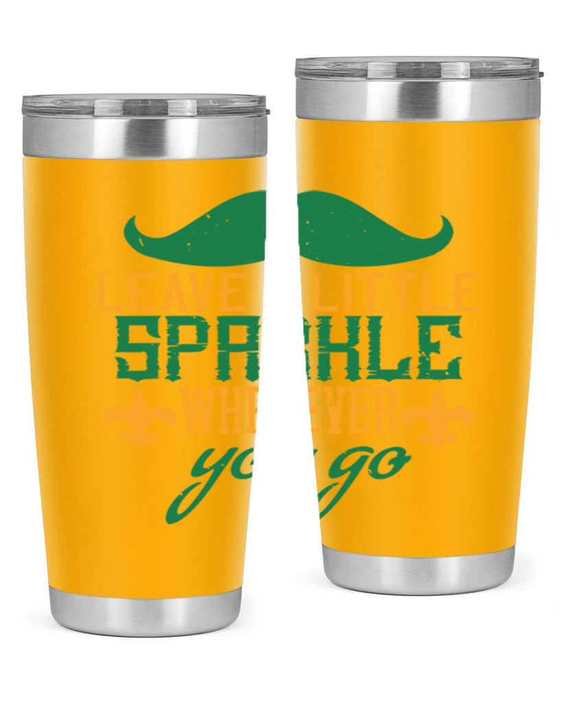 leave a little sparkle wherever you go 53#- mardi gras- Tumbler