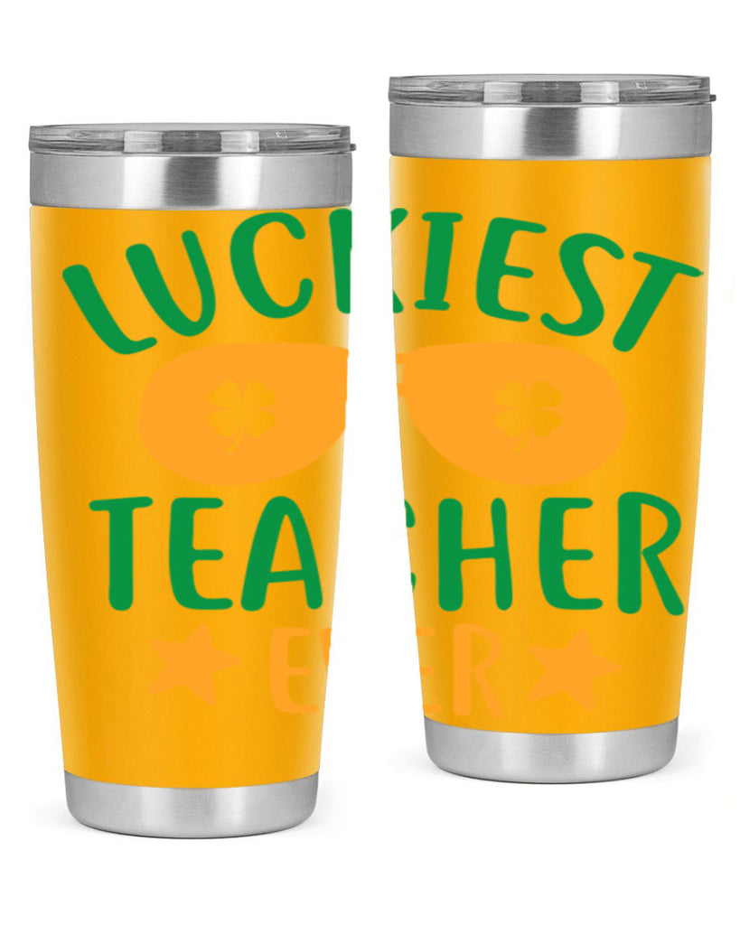 luckiest teacher ever 13#- mardi gras- Tumbler