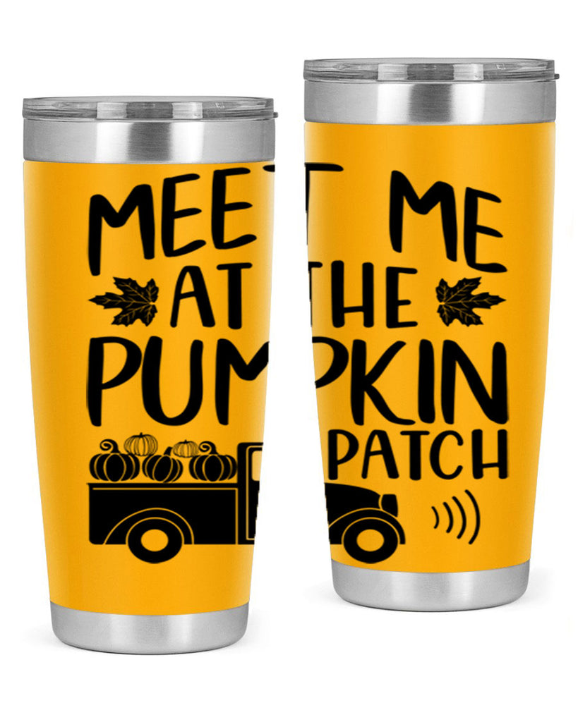 meet me at the pumpkin patch 423#- fall- Tumbler