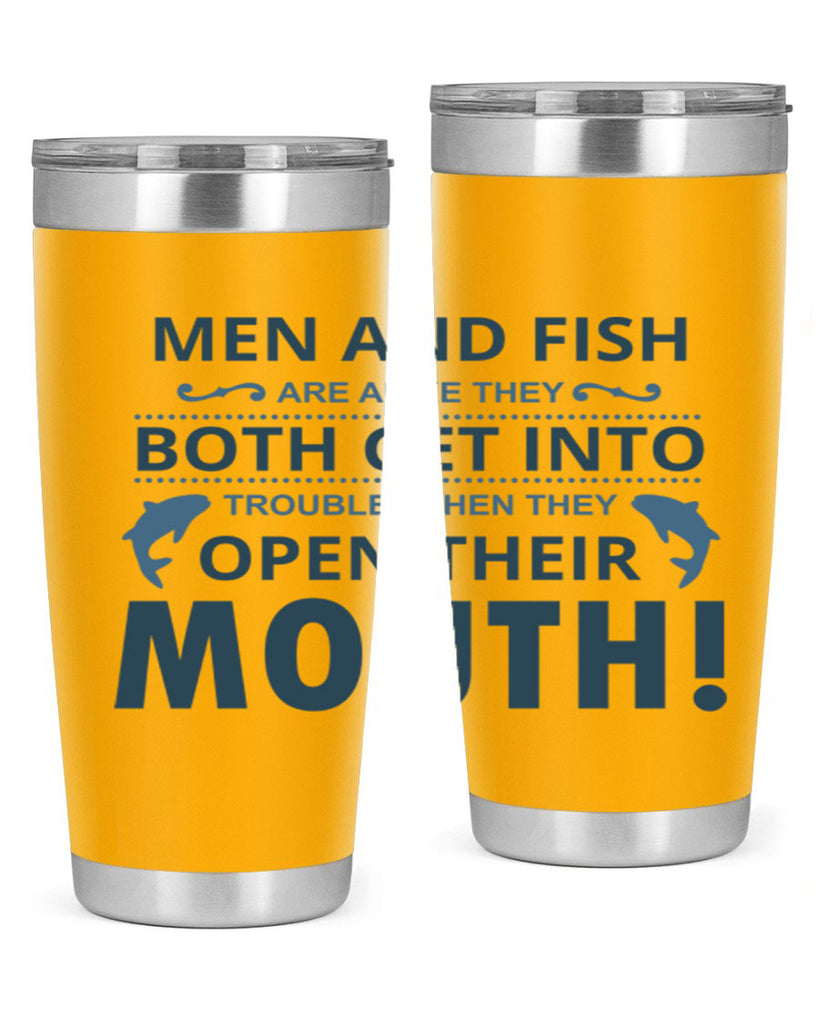 men fish 52#- fishing- Tumbler