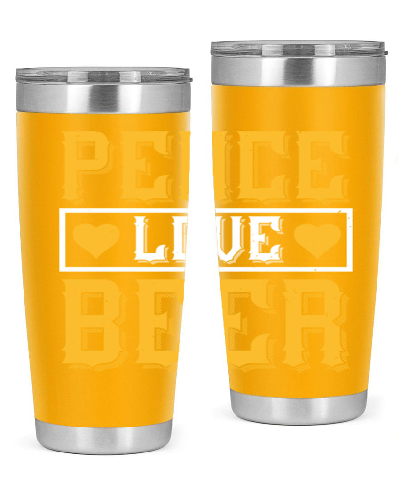 peace love beer 53#- beer- Tumbler