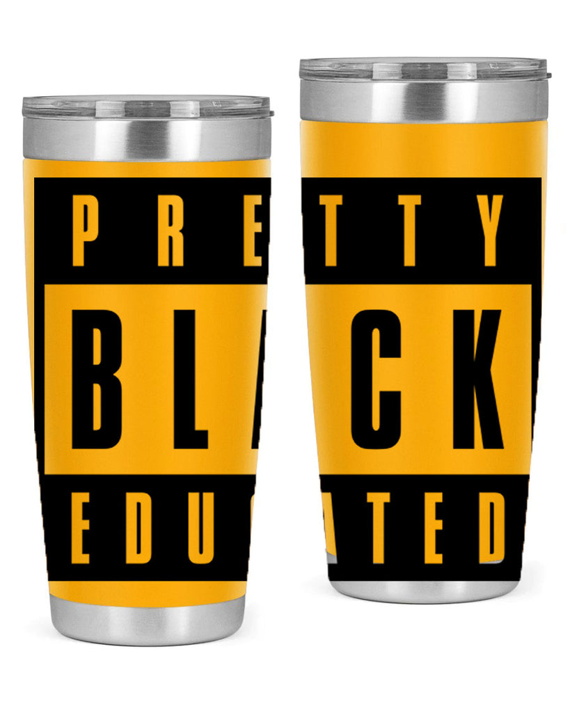 pretty black educated 50#- black words phrases- Cotton Tank