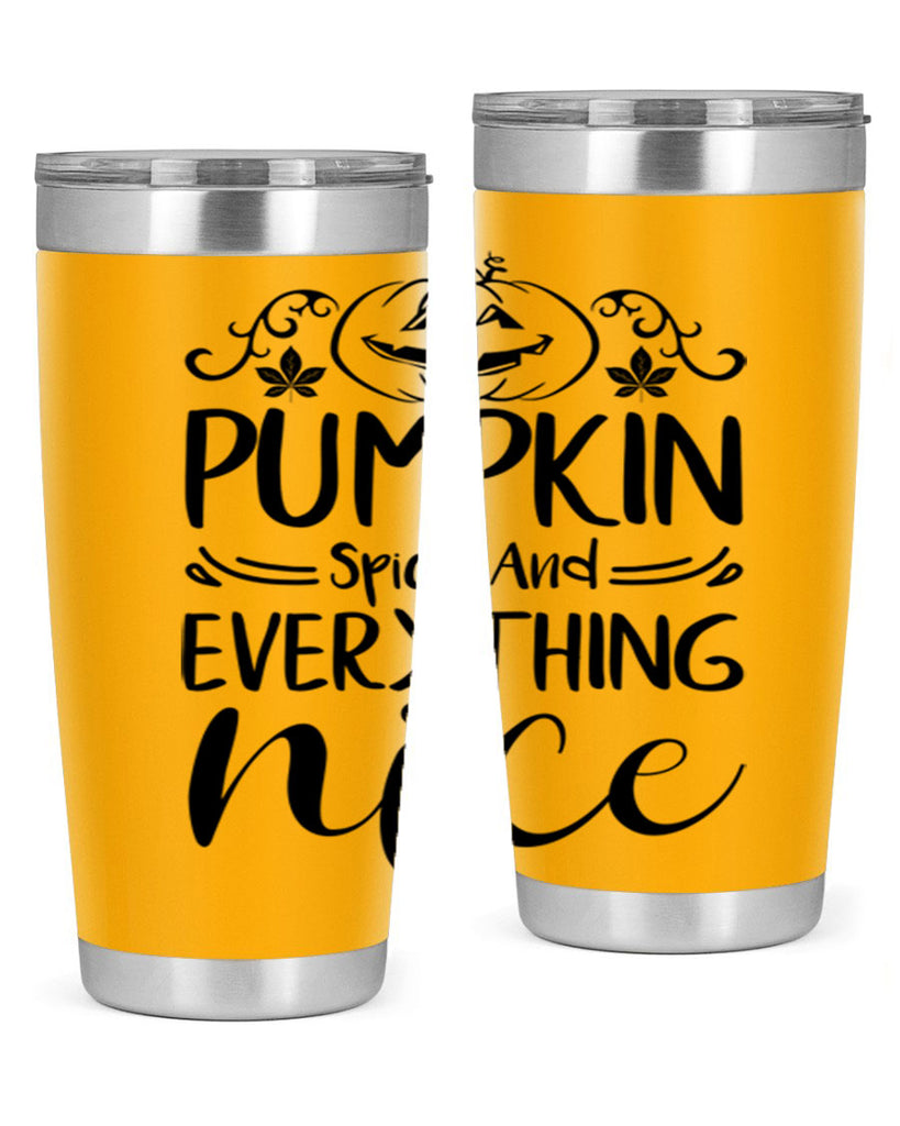 pumpkin spice and everything nice 542#- fall- Tumbler