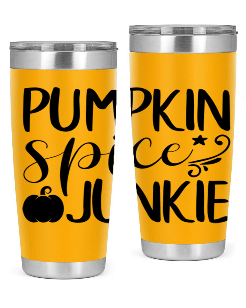 pumpkin spice junkie 548#- fall- Tumbler