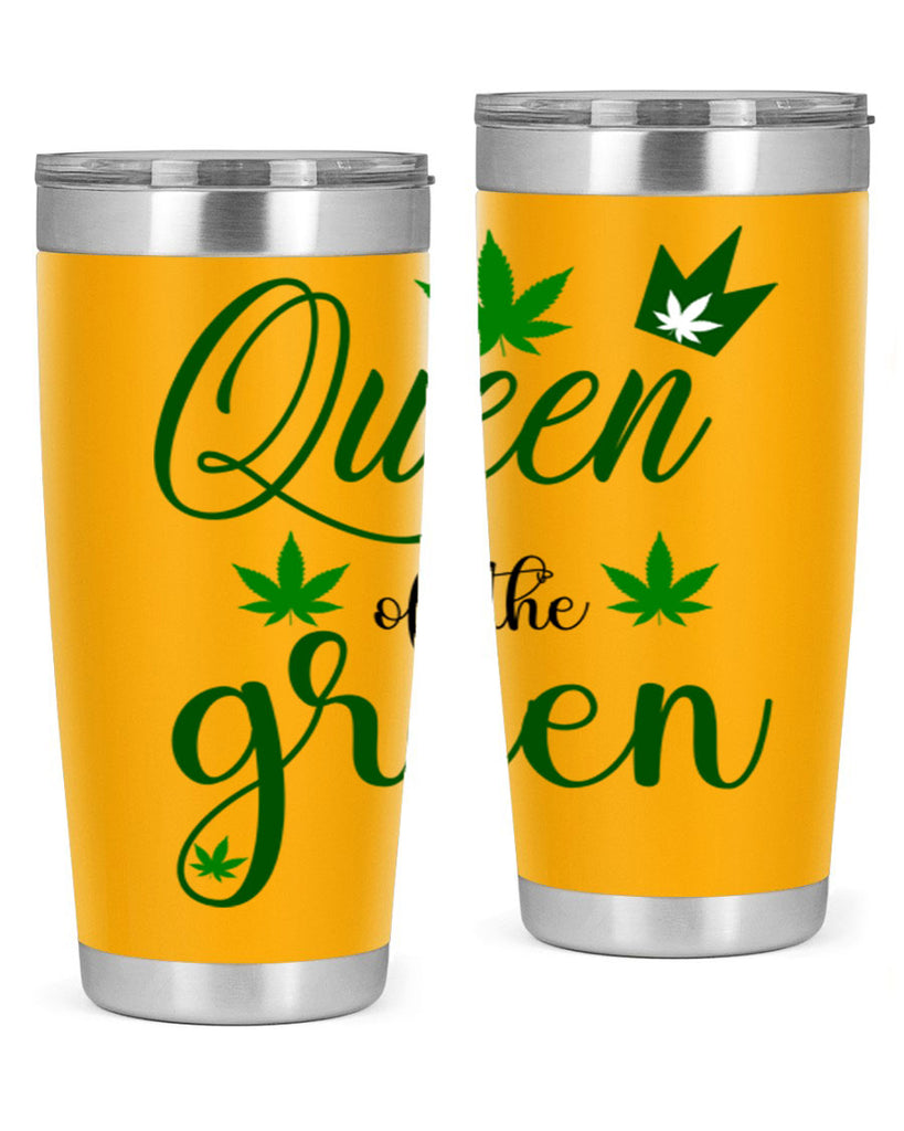 queen of the green 222#- marijuana- Tumbler