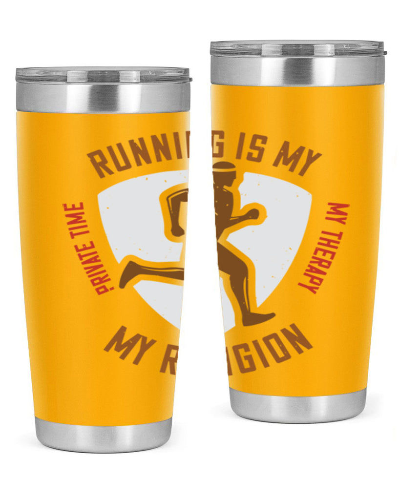 running is my private time my therapy my religion 21#- running- Tumbler