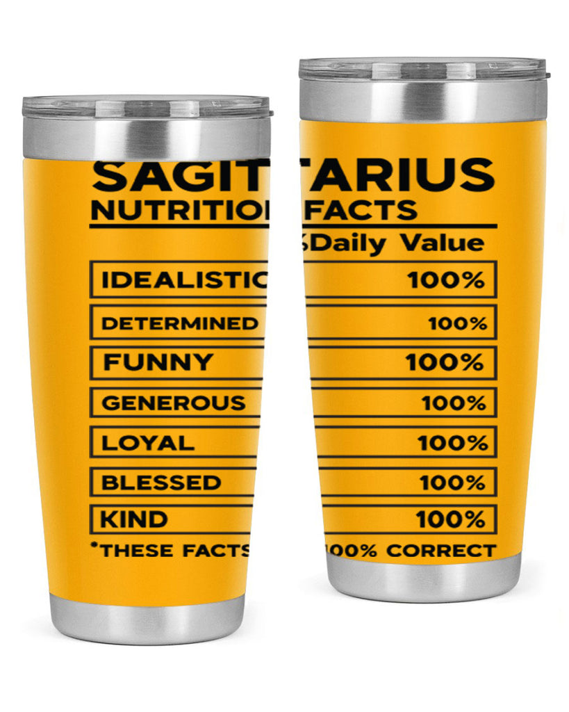 sagittarius Nutrition Facts 400#- zodiac- Tumbler