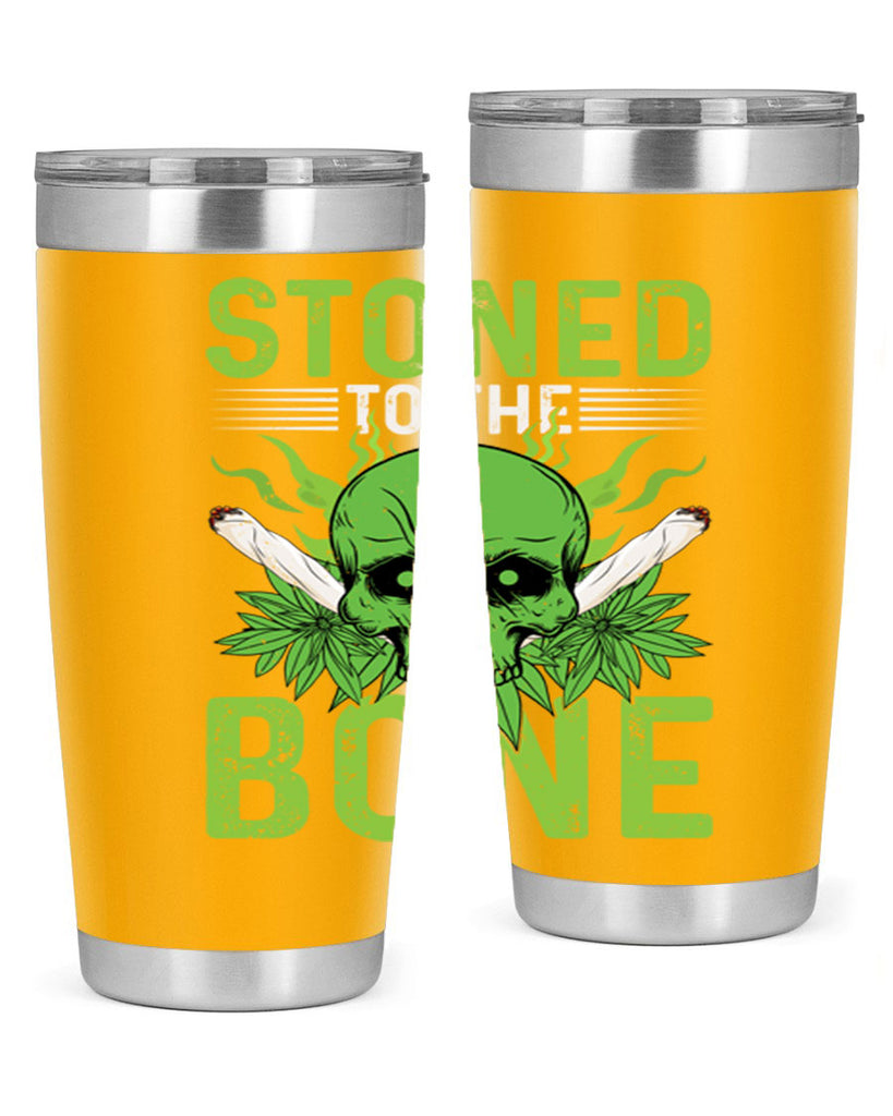 stoned to the bone 254#- marijuana- Tumbler