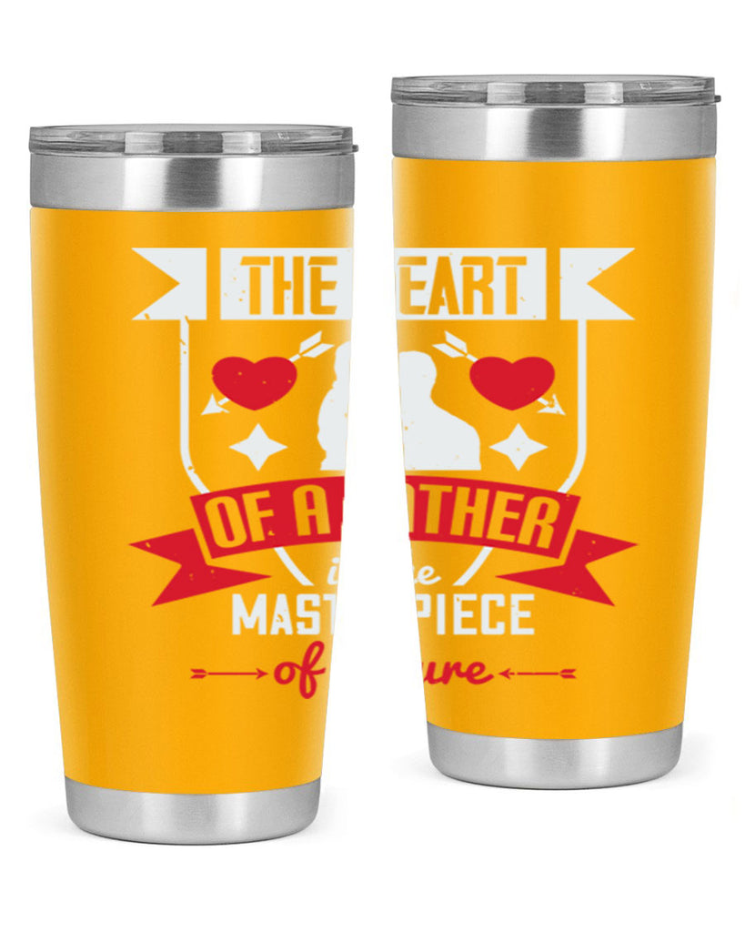 the heart of a father 159#- fathers day- Tumbler