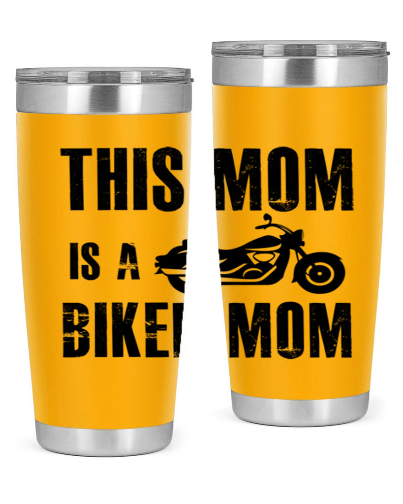 this mom is a biker mom 35#- mom- Tumbler