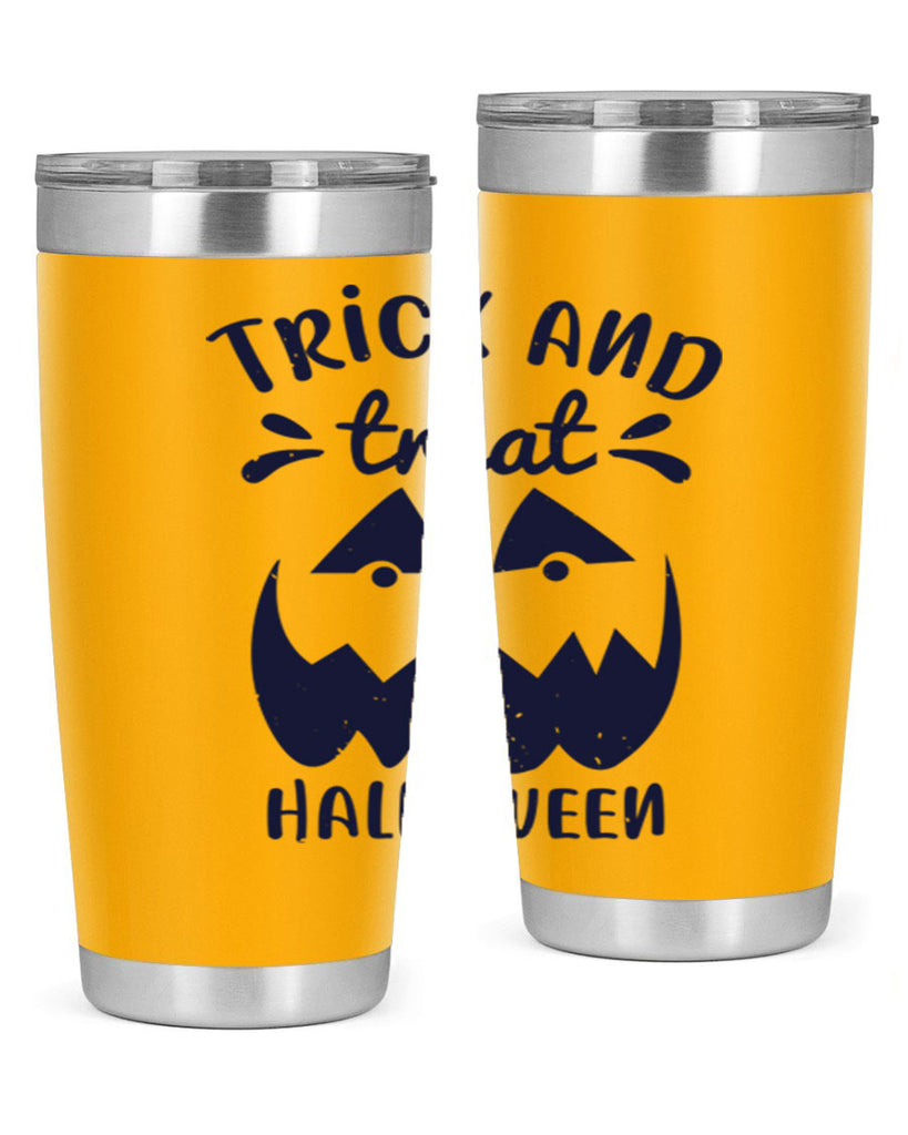 trick and treat halloween 126#- halloween- Tumbler