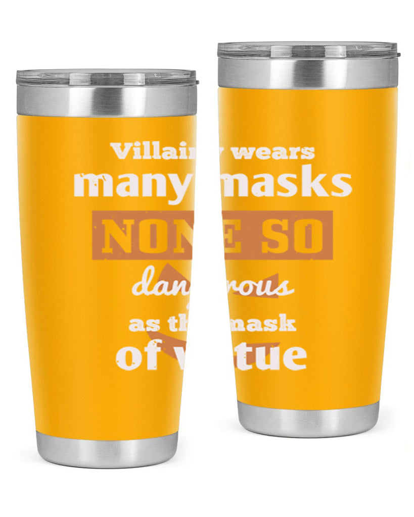 villainy wears many masks 124#- halloween- Tumbler