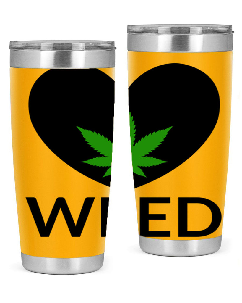 weed cannabis 284#- marijuana- Tumbler