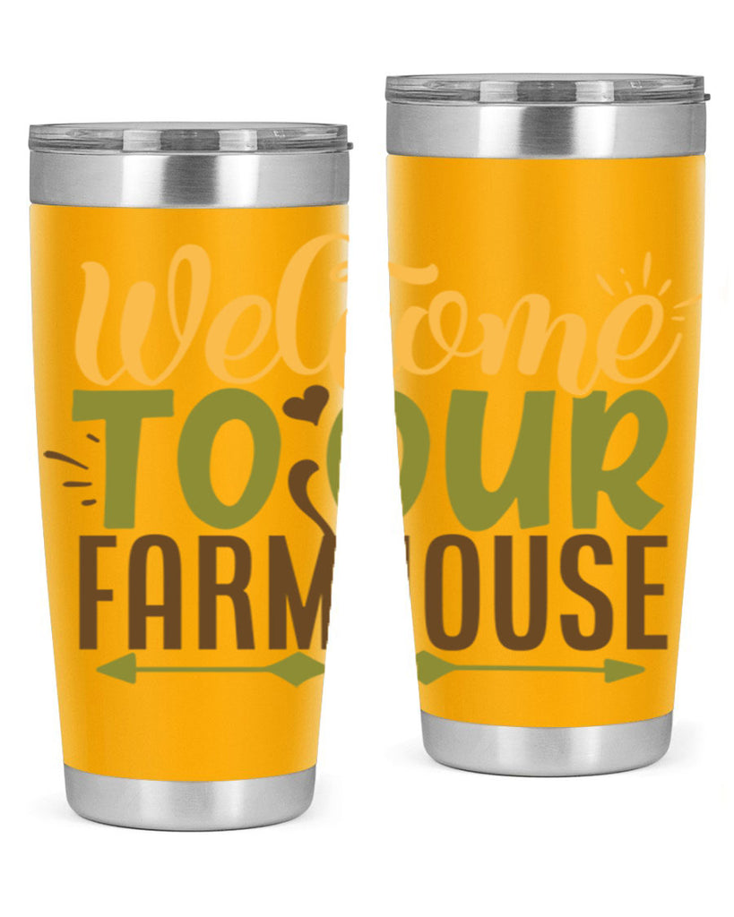 welcome to our farmhouse 2#- farming and gardening- Tumbler