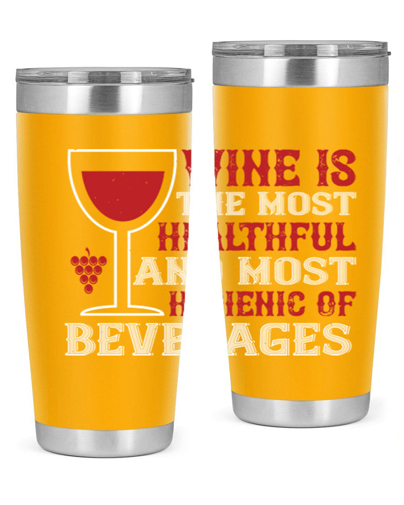 wine is the most healthful and most hygienic of 3#- wine- Tumbler