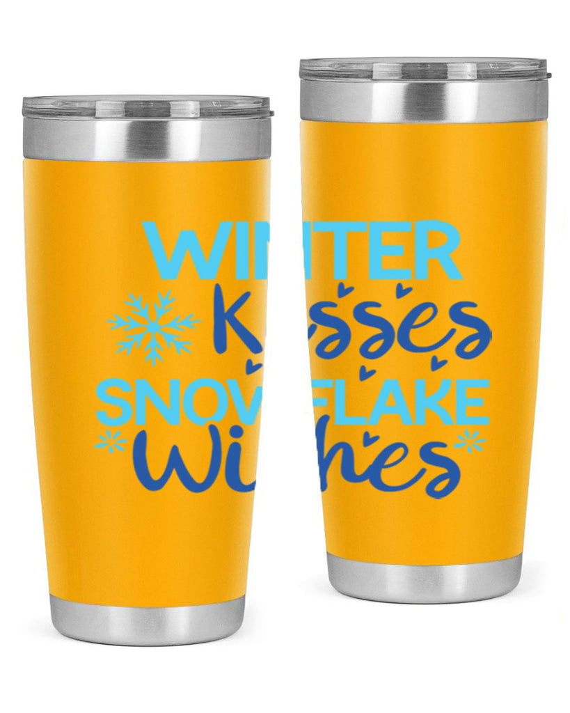 winter kisses snowflake wishes 519#- winter- Tumbler