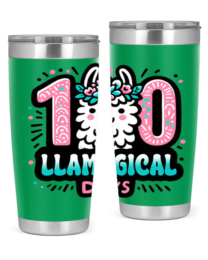 100 Llamagical Days Sublimation 35#- 100 days of school- Tumbler