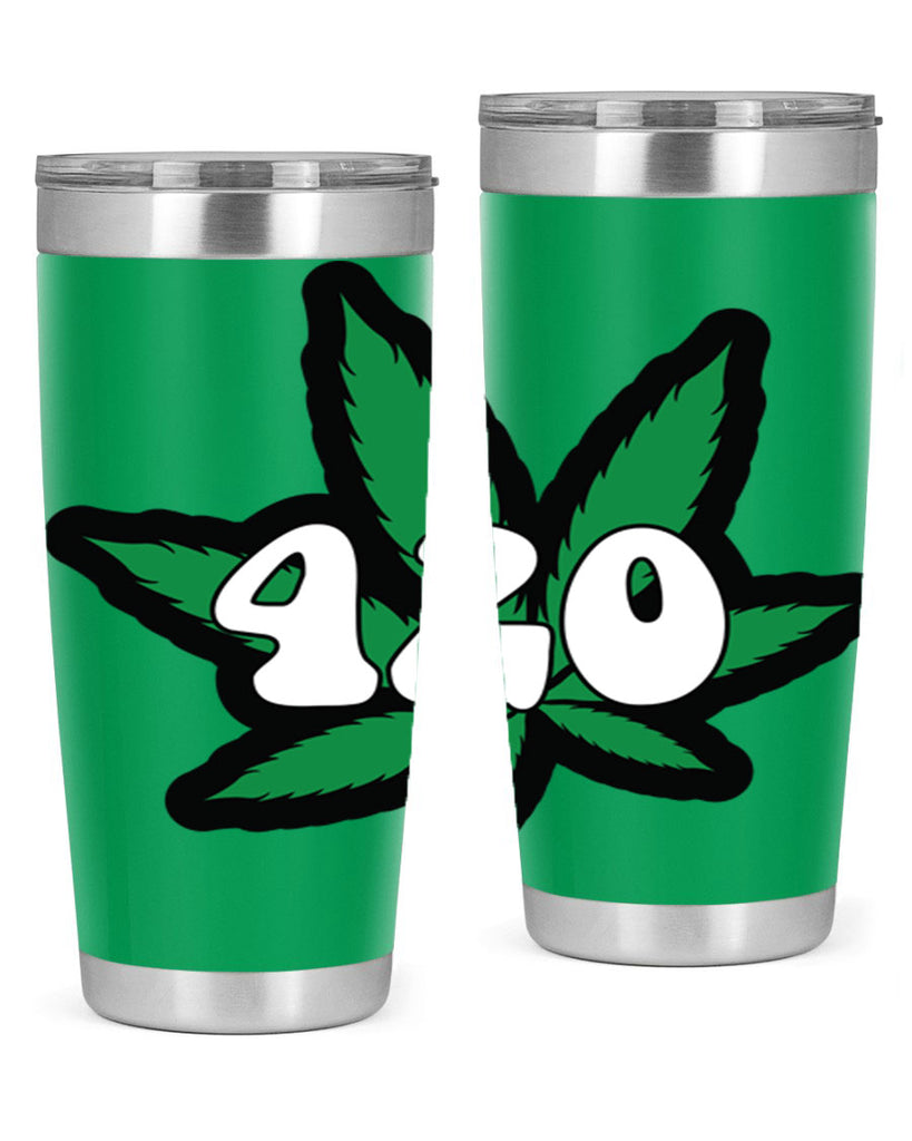 420 4#- marijuana- Tumbler