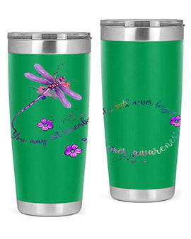 Alzheimer Awareness Dragonfly Remember 1#- alzheimers- Tumbler