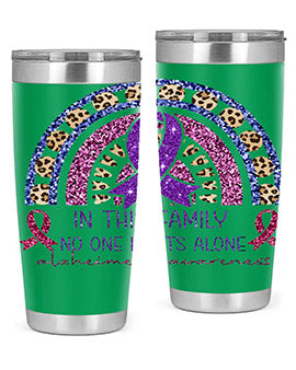 Alzheimer Awareness Purple Rainbow 2#- alzheimers- Tumbler