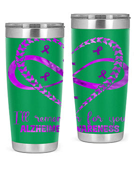 AlzheimerS Awareness Heart Infinity 14#- alzheimers- Tumbler