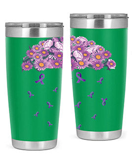 AlzheimerS Awareness Purple Umbrella 18#- alzheimers- Tumbler