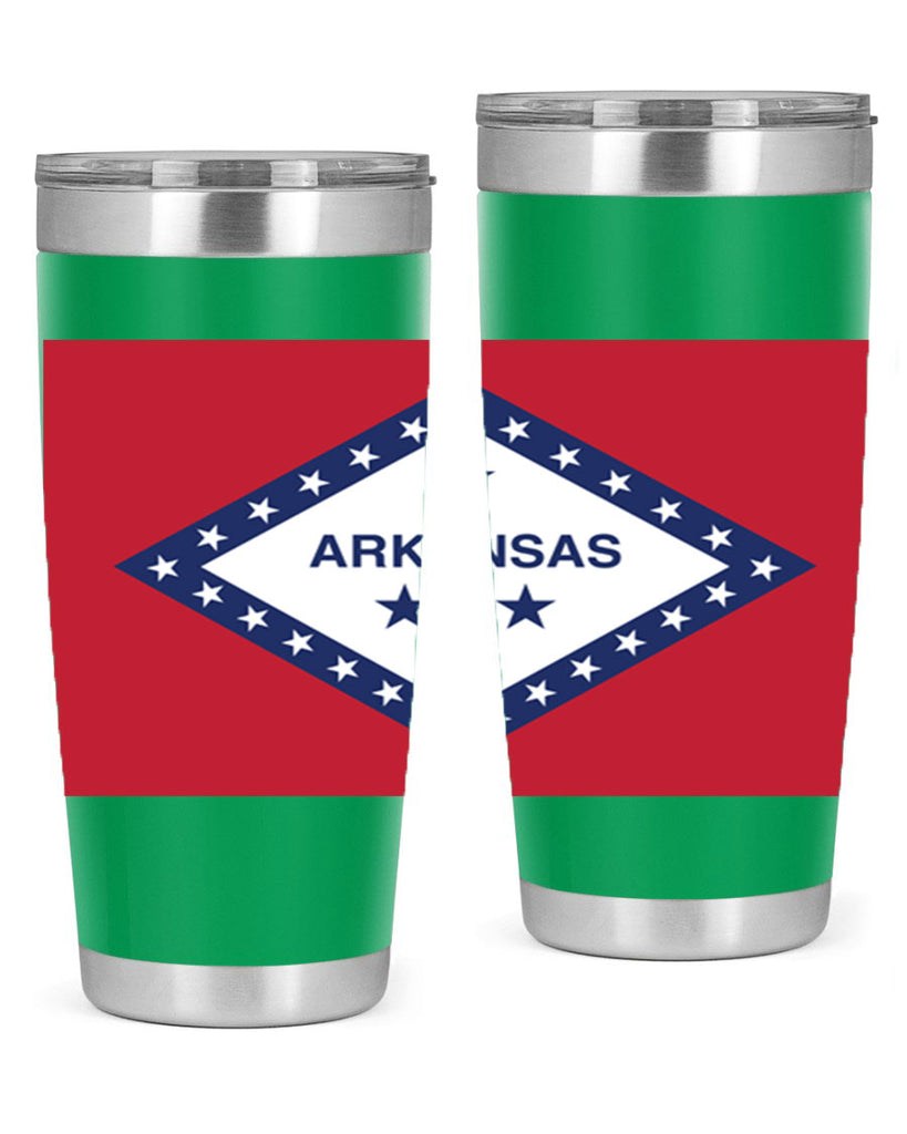 Arkansas 48#- Us Flags- Tumbler