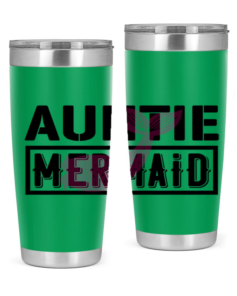 Auntie mermaid 18#- mermaid- Tumbler